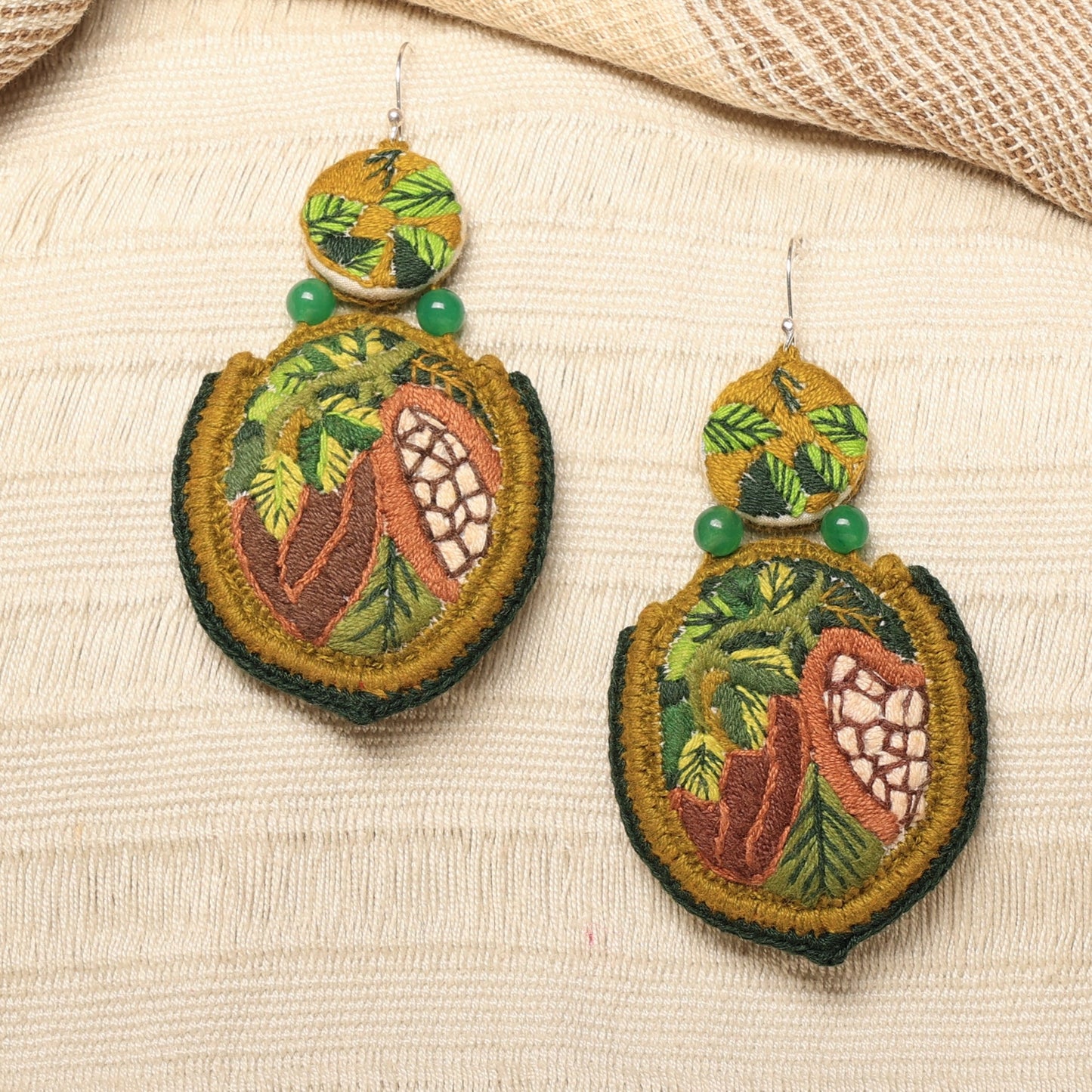 "Cocoa jungle" earrings