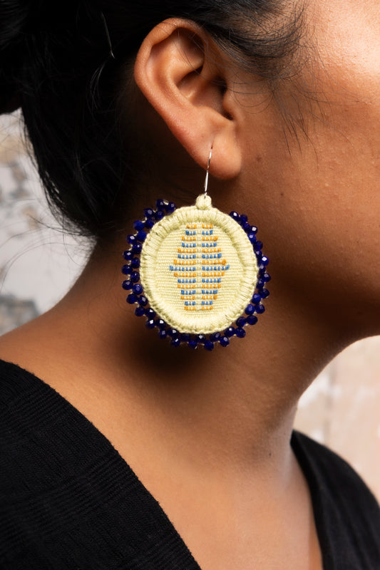 Oval prism earrings 